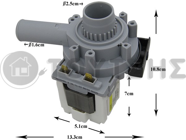 ΑΝΤΛΙΑ ΑΝΑΚΥΚΛΩΣΗΣ ΠΛΥΝΤΗΡΙΟΥ ΡΟΥΧΩΝ AEG ZANUSSI 50245839001 image