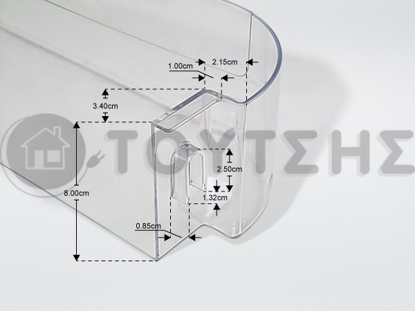 ΜΠΟΥΚΑΛΟΘΗΚΗ ΠΟΡΤΑΣ ΨΥΓΕΙΟΥ AEG 4055038238 image