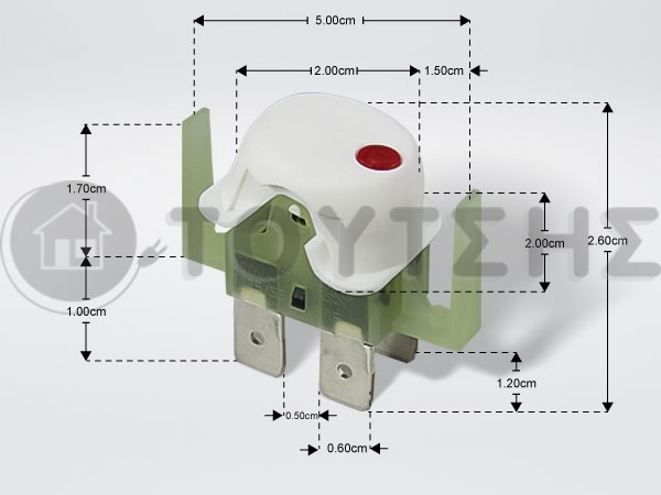 ΔΙΑΚΟΠΤΑΚΙ ΠΡΕΣΟΣΙΔΕΡΟY ROWENTA TEFAL 3 ΕΠΑΦΩΝ CS-00116541 image