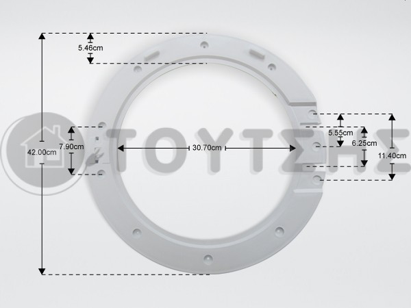 ΠΛΑΙΣΙΟ ΠΟΡΤΑΣ ΠΛΥΝΤΗΡΙΟΥ ΕΣΩΤΕΡΙΚΟ BEKO 2828770100 image