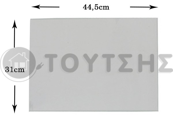 ΚΡΥΣΤΑΛΛΟ ΚΟΥΖΙΝΑΣ ΕΣΩΤΕΡΙΚΟ 44,5Χ31CM image