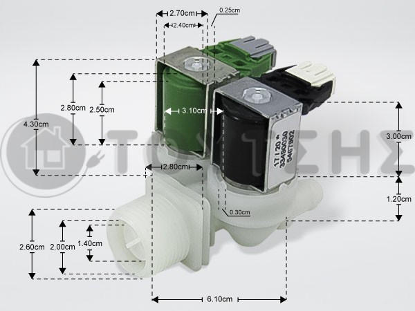 ΒΑΛΒΙΔΑ ΠΛΥΝΤΗΡΙΟΥ ΡΟΥΧΩΝ  MIELE ΙΙ ΕΥΘΕΙΑ 05467902 image