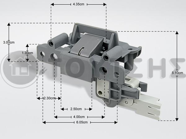 ΚΛΕΙΔΑΡΙΑ ΠΟΡΤΑΣ ΠΛ.ΠΙΑΤΩΝ ARISTON DEA602 image