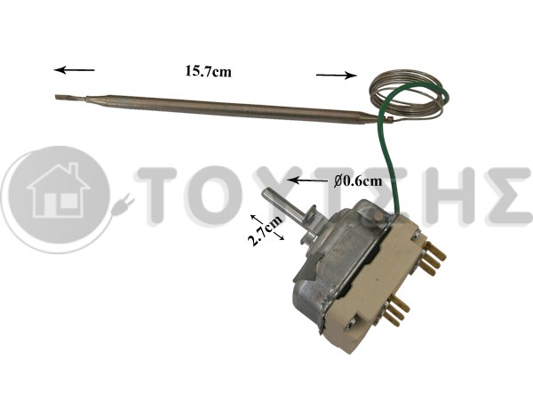 ΘΕΡΜOΣΤΑΤΗΣ ΤΡΙΦΑΣΙΚΟΣ 50-286°C 6 ΕΠΑΦΩΝ 5534052220 image