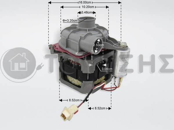 ΜΟΤΕΡ ΠΛΥΣΕΩΣ ΠΛΥΝΤΗΡΙΟΥ ΠΙΑΤΩΝ ARCELIK-BEKO 1740704500 image