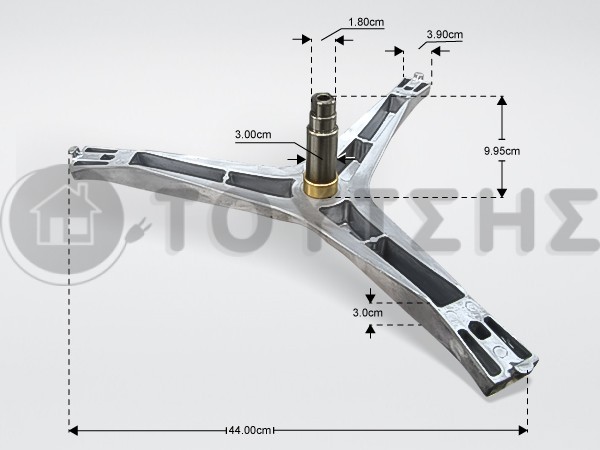 ΑΞΟΝΑΣ ΤΥΜΠΑΝΟΥ ΠΛΥΝΤΗΡΙΟΥ ΡΟΥΧΩΝ SAMSUNG DC97-17235A image