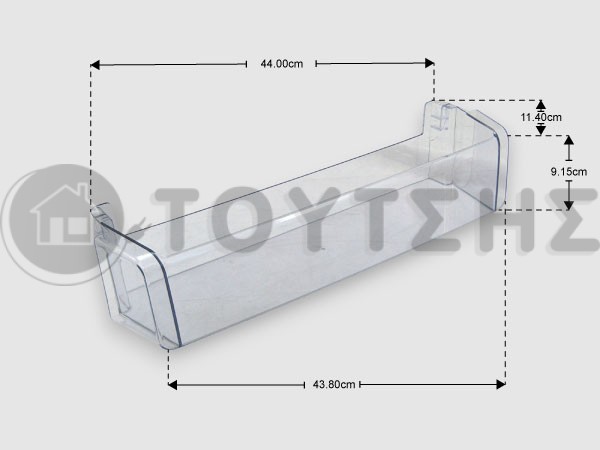 ΓΝΗΣΙΟ ΡΑΦΙ ΜΠΟΥΚΑΛΙΩΝ ΠΟΡΤΑΣ ΣΥΝΤΗΡΗΣΗΣ BOSCH SIEMENS PITSOS 744758 image