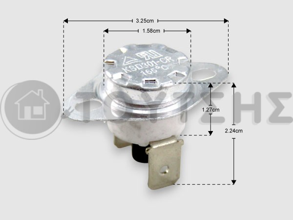 ΘΕΡΜΟΣΤΑΤΗΣ CAMPINI 165C NC 6.3FASTON image