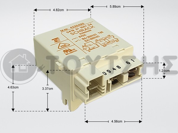 ΡΕΛΕ ΠΛ.ΠΙΑΤΩΝ 6VDC MIELE 4230490 image