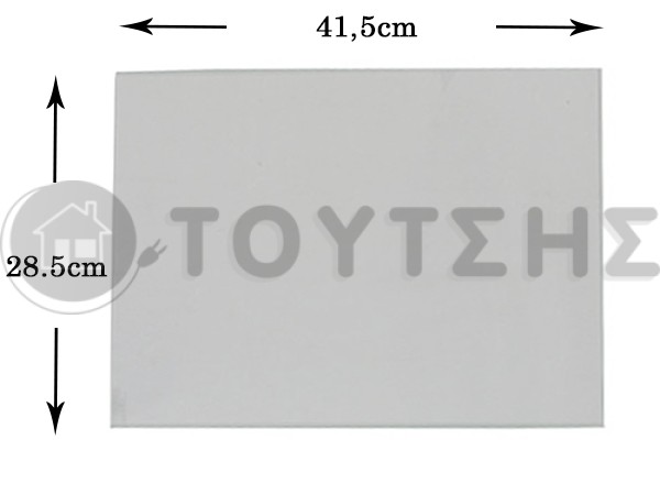 ΚΡΥΣΤΑΛΛO ΚΟΥΖΙΝΑΣ ΕΣΩΤΕΡΙΚΟ 41,5Χ28,50CM image