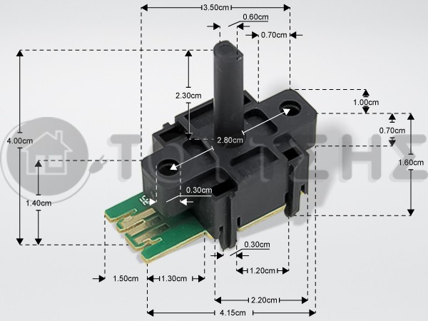 ΔΙΑΚΟΠΤΗΣ ΠΛΥΝΤΗΡΙΟY ΡΟΥΧΩΝ ARCELIK-BEKO 2817340100 image