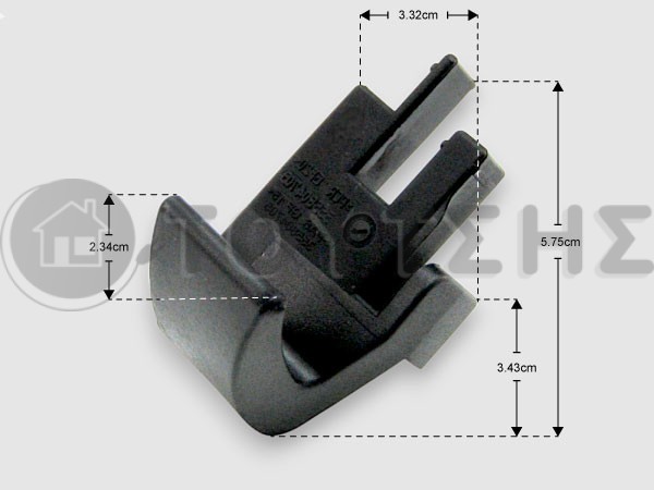 ΓΝΗΣΙΟ ΣΤΗΡΙΓΜΑ ΠΟΡΤΑΣ ΚΑΤΩ ΔΕΞΙΑ AEG ELECTROLUX ZANUSSI 3558047043 image