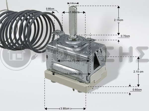 ΓΝΗΣΙΟΣ ΘΕΡΜΟΣΤΑΤHΣ ΦΟΥΡΝΟΥ ΚΟΥΖΙΝΑΣ SMEG BOSCH 50-280°C 818731157 image