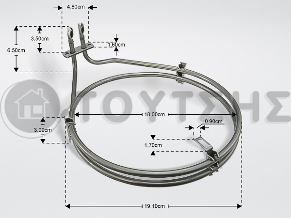 ΑΝΤΙΣΤΑΣΗ ΚΟΥΖΙΝΑΣ ΑΕΡΟΘΕΡΜΗ SIEMENS BOSCH 2300W/230V 00499003 image