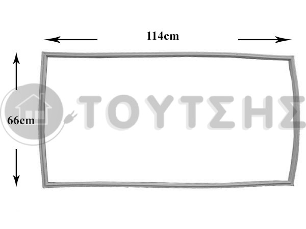 ΛΑΣΤΙΧΟ ΠΟΡΤΑΣ ΣΥΝΤΗΡΗΣΗΣ ΨΥΓΕΙΟΥ WHIRLPOOL 481246818333 image