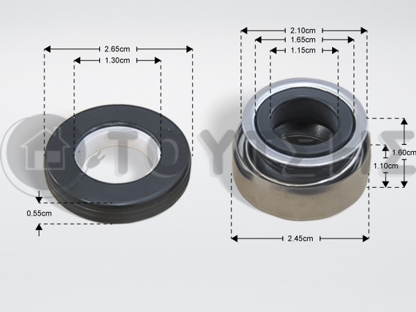 ΤΣΙΜΟΥΧΑ ΠΛΥΝΤΗΡΙΟY ΠΙΑΤΩΝ Γ.Χ. 13X26X5.5 KIT image