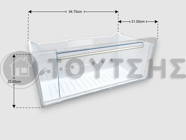 ΓΝΗΣΙΟ ΚΑΤΩ ΣΥΡΤΑΡΙ ΚΑΤΑΨΥΞΗΣ ΨΥΓΕΙΟΥ ARISTON INDESIT HOT POINT C00525617 image