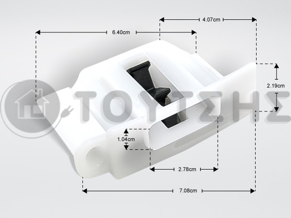 ΚΛΕΙΣΤΡΟ ΣΤΕΓΝΩΤΗΡΙΟΥ SIEMENS BOSCH PITSOS 623797 image