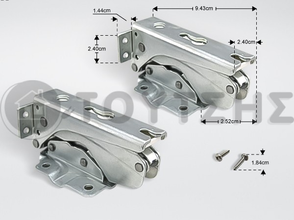 ΜΕΝΤΕΣΕΣ ΕΝΤΟΙΧΙΣΜΟΥ ΨΥΓΕΙΟΥ ΣΕΤ AEG ZANUSSI 4055504197 image