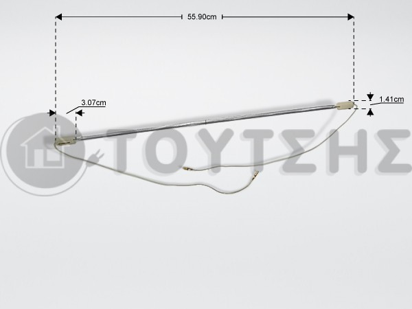 ΑΝΤΙΣΤΑΣΗ ΨΥΓΕΙΟΥ ΑΠΟΨΥΞΗΣ ΓΥΑΛΙΝΗ 55CM 240W 22'' image