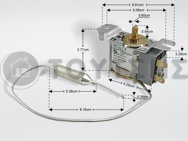 ΘΕΡΜΟΣΤΑΤΗΣ ΨΥΓΕΙΟΥ VESTEL M6530018662 image