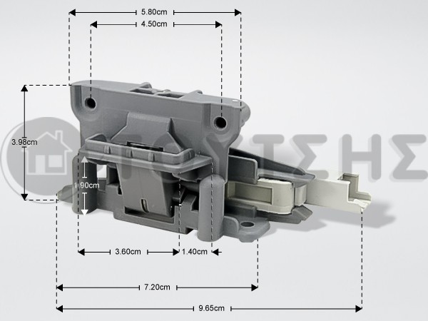 ΚΛΕΙΔΑΡΙΑ ΠΟΡΤΑΣ ΠΛ.ΠΙΑΤΩΝ ARISTON DEA602 image