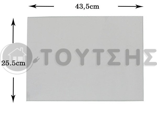 ΚΡΥΣΤΑΛΛΟ ΚΟΥΖΙΝΑΣ ΕΣΩΤΕΡΙΚΟ 43,50Χ25,50CM image