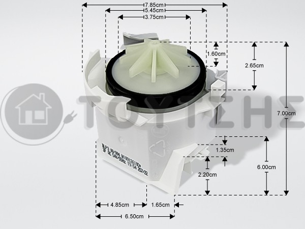 ΑΝΤΛΙΑ ΠΛΥΝΤΗΡΙΟY ΡΟΥΧΩΝ WHIRLPOOL C00297919 image