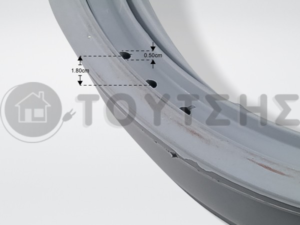 ΛΑΣΤΙΧΟ ΠΟΡΤΑΣ ΠΛΥΝΤΗΡΙΟY ΡΟΥΧΩΝ PITSOS 2600 140953 image