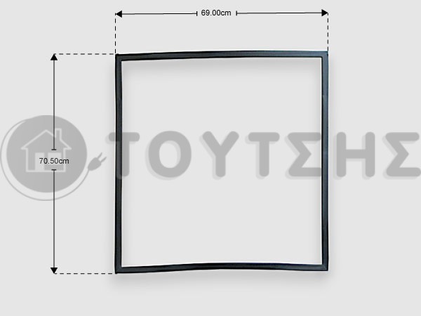 ΓΝΗΣΙΟ ΛΑΣΤΙΧΟ ΠΟΡΤΑΣ ΚΑΤΑΨΥΞΗΣ ΨΥΓΕΙΟΥ SIEMENS BOSCH 00246099 image