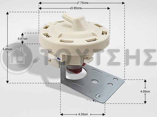 ΠΡΕΣΟΣΤΑΤΗΣ ΠΛΥΝΤΗΡΙΟΥ ΡΟΥΧΩΝ BEKO 2819710500 image