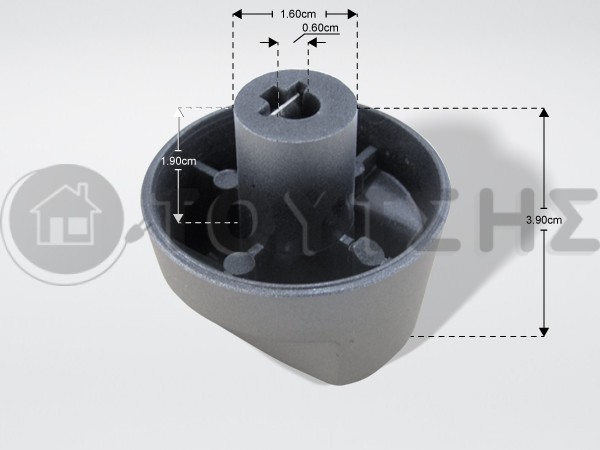 ΓΝΗΣΙΟ ΚΟΥΜΠΙ ΚΟΥΖΙΝΑΣ INOX WHIRLPOOL 481010696975 image