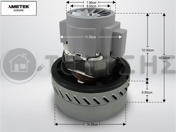 ΜΟΤΕΡ ΠΛΥΣΕΩΣ ΣΚΟΥΠΑΣ ΕΠΑΓΓΕΛΜΑΤΙΚΗΣ-DELONGHI AMETEK 17cm 1000W image