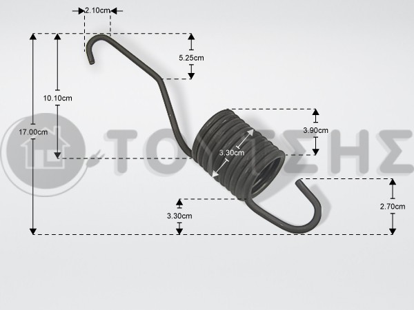 ΕΛΑΤΗΡΙΑ ΚΑΔΟΥ ΠΛΥΝΤΗΡΙΟΥ ΡΟΥΧΩΝ WHIRLPOOL C00287762 image