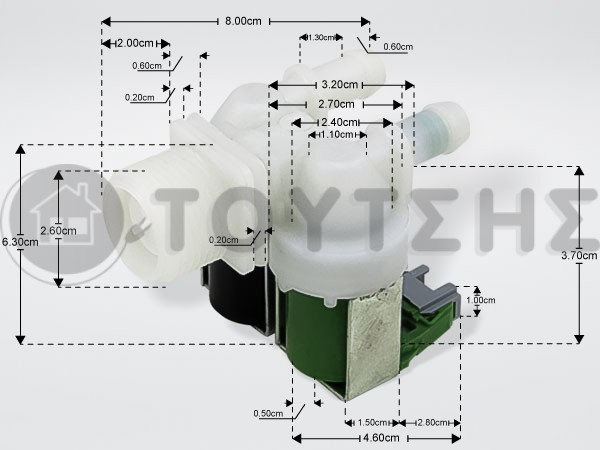 ΒΑΛΒΙΔΑ ΠΛΥΝΤΗΡΙΟΥ ΡΟΥΧΩΝ  MIELE ΙΙ ΕΥΘΕΙΑ 05467902 image