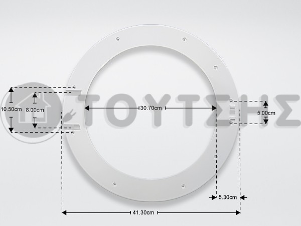 ΠΛΑΙΣΙΟ ΠΟΡΤΑΣ ΠΛΥΝΤΗΡΙΟY SIEMENS ΕΣΩΤΕΡΙΚΟ ORIGINAL 00715042  image