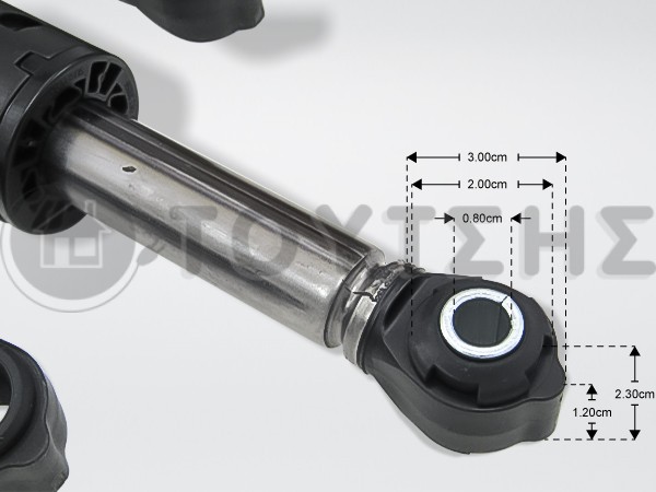 ΑΜΟΡΤΙΣΕΡ ΠΛΥΝΤΗΡΙΟY ΡΟΥΧΩΝ SIEMENS BOSCH SET 3 ΤΕΜ.80N SUSPA 00742719 image