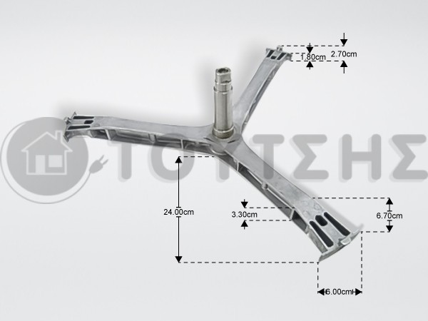 ΑΞΟΝΑΣ ΤΥΜΠΑΝΟΥ ΠΛΥΝΤΗΡΙΟΥ ΡΟΥΧΩΝ SAMSUNG DC97-18457A image