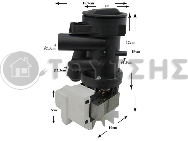 ΑΝΤΛΙΑ ΠΛΥΝΤΗΡΙΟY ΡΟΥΧΩΝ CANDY DOMINO 220V GRE620 92206739 image