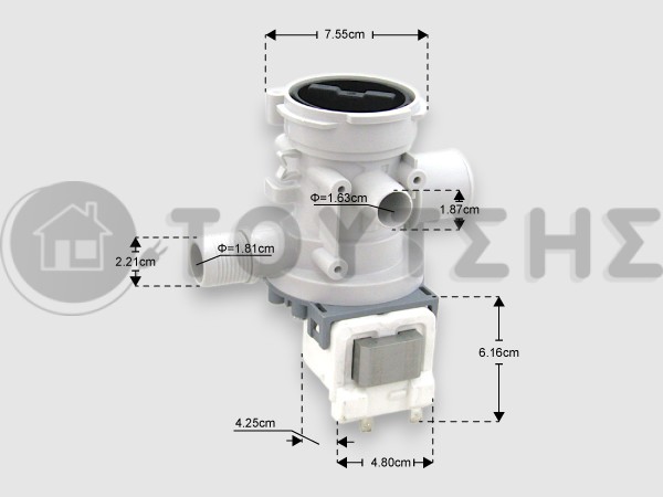 ΑΝΤΛΙΑ ΠΛΥΝΤΗΡΙΟY ΡΟΥΧΩΝ MORRIS SAMSUNG 30W B25-6A DC90-11110K image