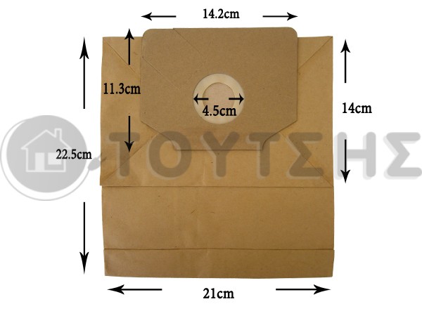 ΣΑΚΟΥΛΑ ΣΚΟΥΠΑΣ ELECTROLUX DOLPHIN E13 SET 5 ΤΕΜ + 2 ΦΙΛΤΡΑ image