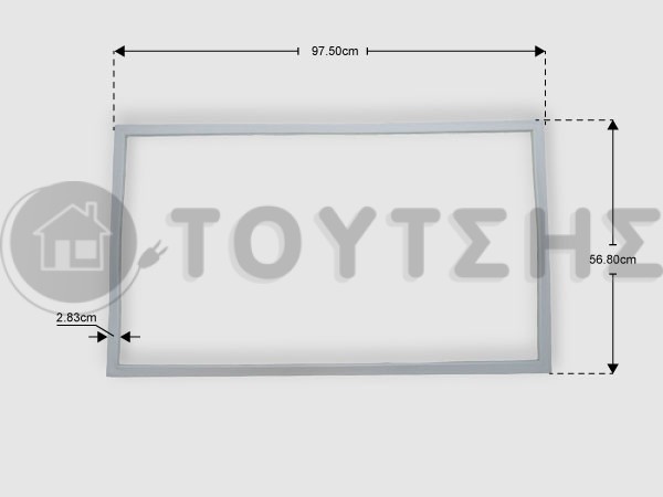 ΓΝΗΣΙΟ ΛΑΣΤΙΧΟ ΠΟΡΤΑΣ ΣΥΝΤΗΡΗΣΗΣ ΨΥΓΕΙΟΥ SAMSUNG DA97-19053C image