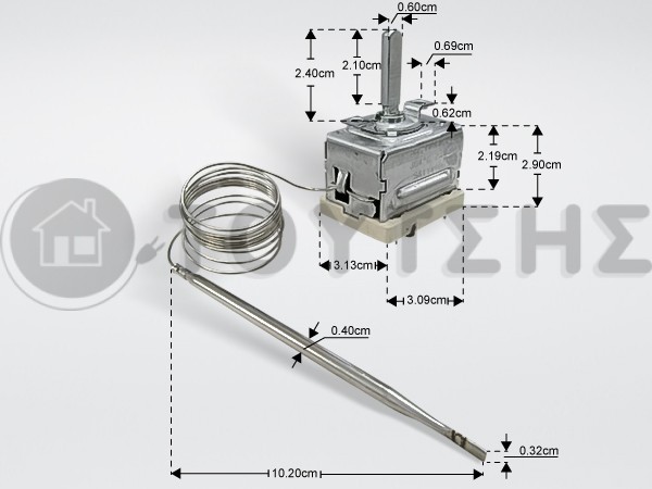 ΘΕΡΜΟΣΤΑΤHΣ ΚΟΥΖΙΝΑΣ AEG ZANUSSI 304°C 5611490011 image