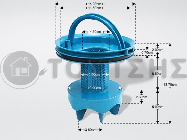ΓΝΗΣΙΟΣ ΚΑΔΟΣ ΣΚΟΝΗΣ ΣΚΟΥΠΑΣ COMPACT POWER CYCLONIC ROWENTA RS-RT900575 image