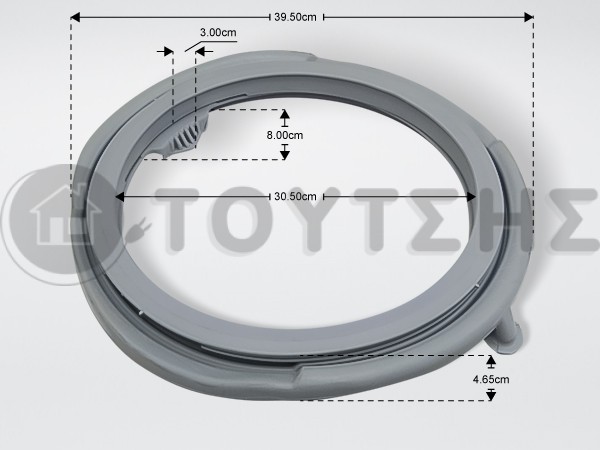 ΛΑΣΤΙΧΟ ΠΟΡΤΑΣ ΠΛΥΝΤΗΡΙΟΥ ΡΟΥΧΩΝ ARDO INDESIT WHIRLPOOL C00377824 image