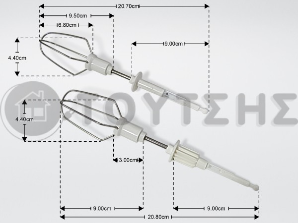 ΑΝΑΔΕΥΤΗΡΕΣ ΜΙΞΕΡ MOULINEX SET ΜΧ032 image