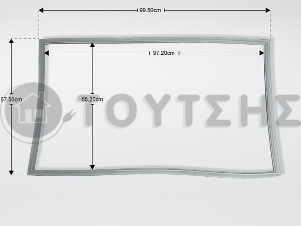 ΛΑΣΤΙΧΟ ΠΟΡΤΑΣ ΣΥΝΤΗΡΗΣΗΣ ΨΥΓΕΙΟΥ SIEMENS BOSCH 240505 image