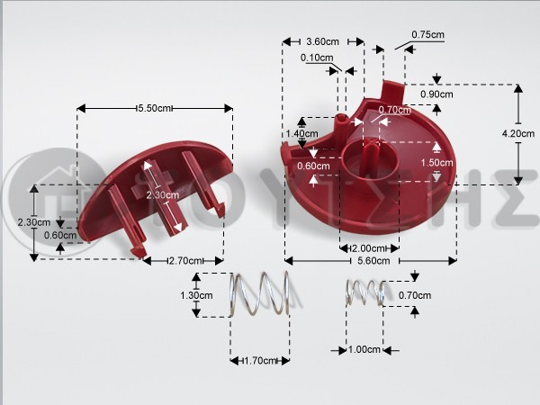 ΚΟΥΜΠΙ MULTI MOULINEX ΚΟΚΚΙΝΟ SS-193266 image