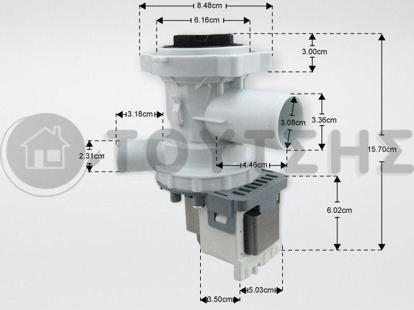 ΑΝΤΛΙΑ ΠΛΥΝΤΗΡΙΟΥ ΡΟΥΧΩΝ MIDEA  AEG BRANDT DELONGHI 35W 230V 11001011000245 image