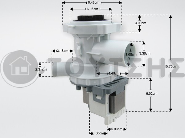 ΑΝΤΛΙΑ ΠΛΥΝΤΗΡΙΟΥ MIDEA  AEG BRANDT DELONGHI 35W 230V 11001011000245 image